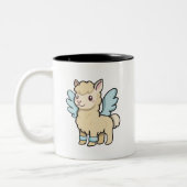 Celestella de herder van de dageraad tweekleurige koffiemok (Links)