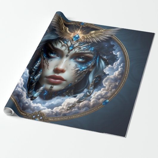Celestia – Bewaker van de Eindeloze Hemel. Cadeaupapier (Uitgerold)