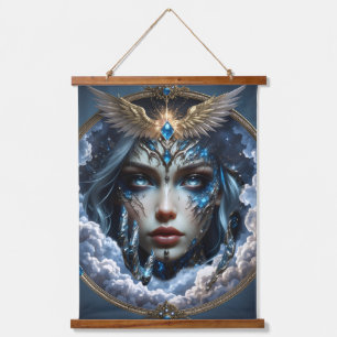 Celestia – Bewaker van de Eindeloze Hemel. Hangend Wandkleed