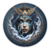 Celestia – Bewaker van de Eindeloze Hemel. Keramische Knop (Voorkant)