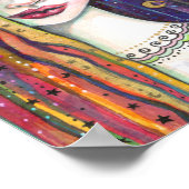 Celestia Bohemian Celestial Girl van Molly Harriso Poster (Hoek)