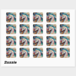 Celestia Paard Impressionisme Sticker