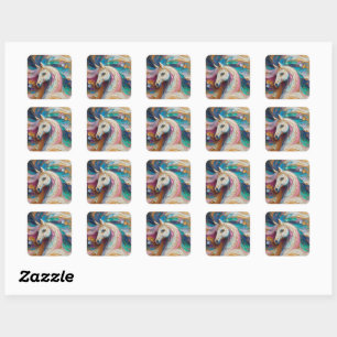 Celestia Paard Impressionisme Sticker
