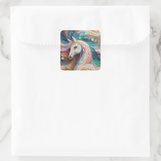 Celestia Paard Impressionisme Sticker (Tas)