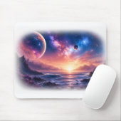 Celestiaal Horizon Sterrenstelsel Muismat (Met muis)