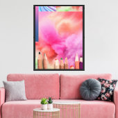 Celestiaal Prisma Nevel Spectrum Canvas Afdruk (Insitu (Woonkamer))
