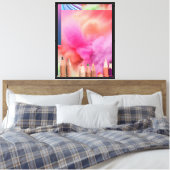 Celestiaal Prisma Nevel Spectrum Canvas Afdruk (Insitu (Slaapkamer))