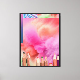 Celestiaal Prisma Nevel Spectrum Canvas Afdruk