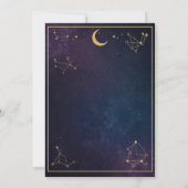 Celestial 30th Birthday Invitation | Navy & Gold Kaart (Achterkant)