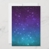 Celestial A Love Geschreven in Stars Wedding Kaart (Achterkant)