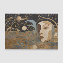 Celestial Abstract Geometrisch Schilderen Decoupag Tissuepapier