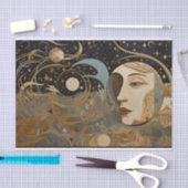 Celestial Abstract Geometrisch Schilderen Decoupag Tissuepapier (Craft)