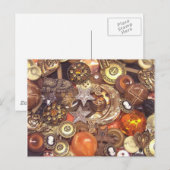 Celestial Amber Buttonnen Briefkaart (Voorkant / Achterkant)