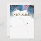 Celestial Andromeda Constellation Tafelnummer (Voorkant)
