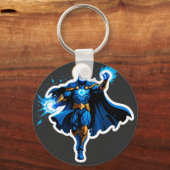 Celestial Arc Knight – Blue Energy Ascension Sleutelhanger (Voorkant)