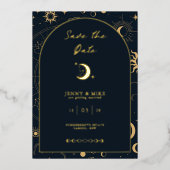 Celestial Arch Save the Date Folie Uitnodiging (Voorkant)