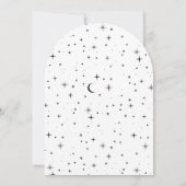 Celestial Arch Shape Wedding Invitation Kaart (Achterkant)