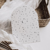 Celestial Arch Shape Wedding Invitation Kaart