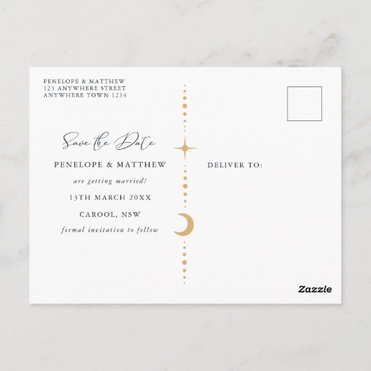 Celestial Arch sparen het Briefkaart van de Uitnod (Achterkant)