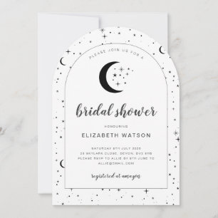 Celestial Arched Bridal Shower Kaart