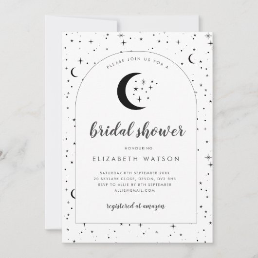 Celestial Arched Bridal Shower Kaart (Voorkant)