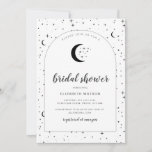 Celestial Arched Bridal Shower Kaart<br><div class="desc">Een hemelse maan en ster die de bruidsdouche uitnodigde. Pas de kleur van het sterpatroon,  de achtergrond,  de boogvulling en het maanelement aan!</div>