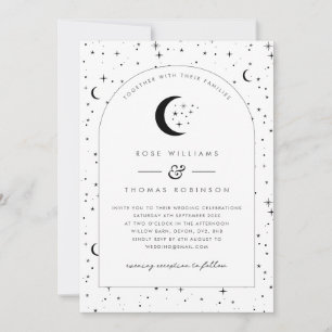 Celestial Arched Wedding Uitnodiging