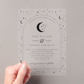 Celestial Arched Wedding Uitnodiging (Insitu (Draagbaar))