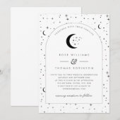 Celestial Arched Wedding Uitnodiging (Voorkant / Achterkant)