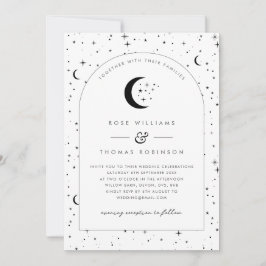 Celestial Arched Wedding Uitnodiging