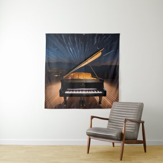 Celestial Arpeggios #2 Wandkleed (In situ)