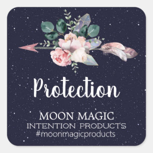 Celestial Arrow Crystal Inention Candle Labels