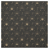 Celestial Art Deco 1920 maan en sterren Stof (Swatch)