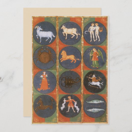 Celestial, Astrological Zodiac Chart, 1475 (Voorkant / Achterkant)