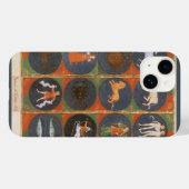  Celestial, Astrological Zodiac Chart, 1475 Case-Mate iPhone Case (Achterkant (horizontaal))