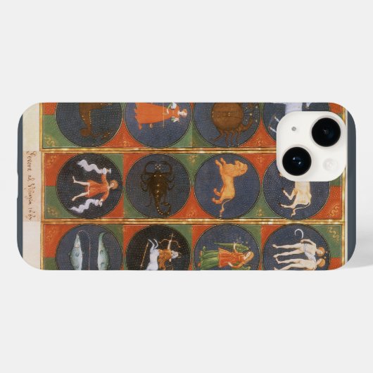  Celestial, Astrological Zodiac Chart, 1475 Case-Mate iPhone Case (Achterkant (horizontaal))