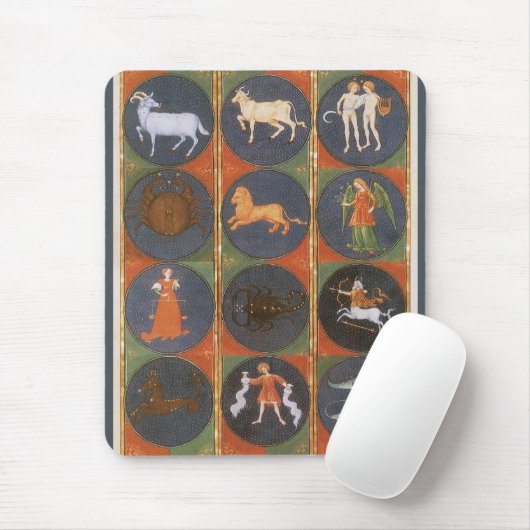  Celestial, Astrological Zodiac Chart, 1475 Muismat (Met muis)