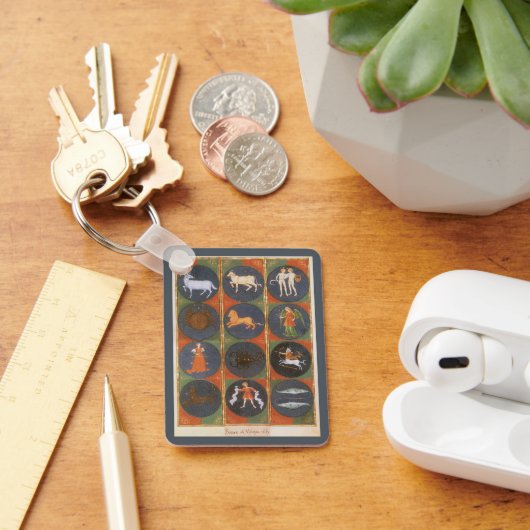  Celestial, Astrological Zodiac Chart, 1475 Sleutelhanger (Bureau)