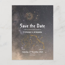 Celestial Astrology Gemini Sagittarius Star Sign Aankondigingskaart