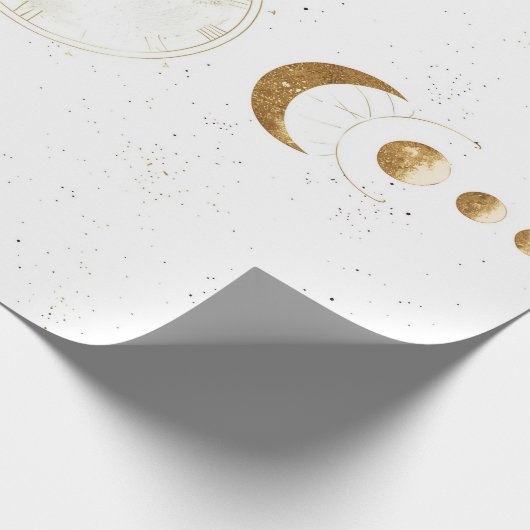 Celestial Astrology Pattern |Wrapping Paper Cadeaupapier (Hoek)