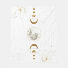 Celestial Astrology Pattern |Wrapping Paper Fleece Deken