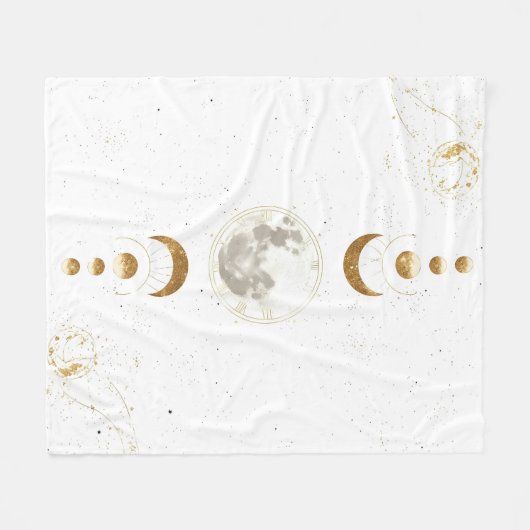 Celestial Astrology Pattern |Wrapping Paper Fleece Deken (Voorkant (Horizontaal))