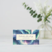 Celestial Astrology Star Swirl Uniek Plezier Patro Visitekaartje (Staand voorkant)