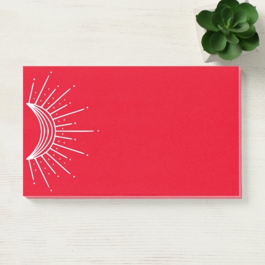 Celestial, Astronomisch. Crescent Sun Ray Post-it® Notes (Kantoor)