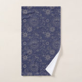 Celestial Astronomy Navy Pattern Bad Handdoek (Handdoek)