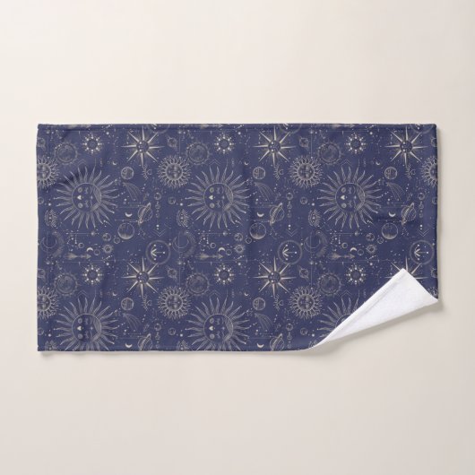 Celestial Astronomy Navy Pattern Bad Handdoek (Handdoek)