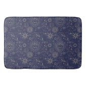 Celestial Astronomy Navy Pattern Badmat (Voorkant)
