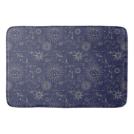 Celestial Astronomy Navy Pattern Badmat