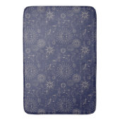 Celestial Astronomy Navy Pattern Badmat (Voorkant Verticaal)