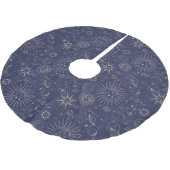 Celestial Astronomy Pattern Kerstboom Rok (Gekanteld)